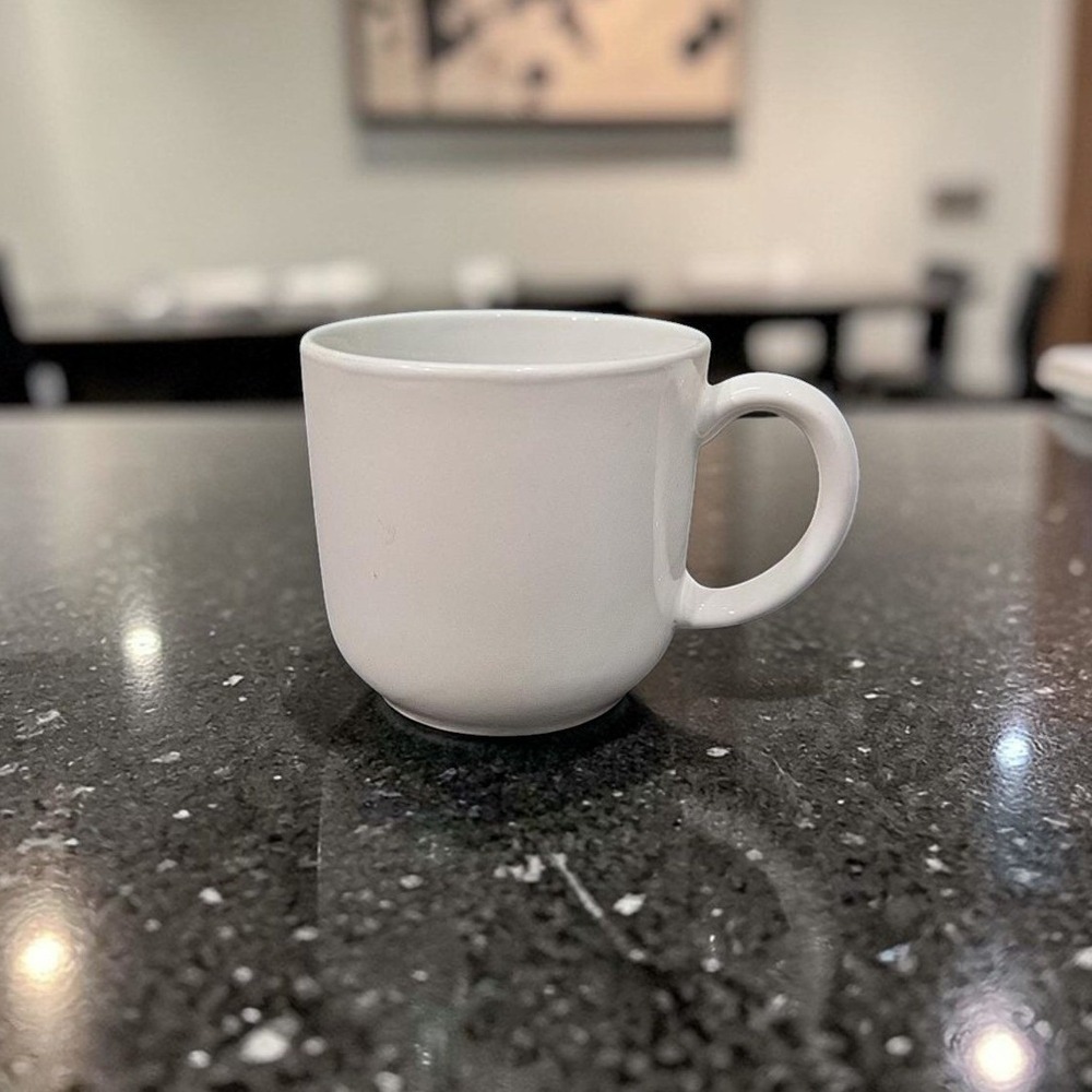 Gibson Off-White Coffee Cup, Vintage Restaurant-Style Cream Mug, Drinkware